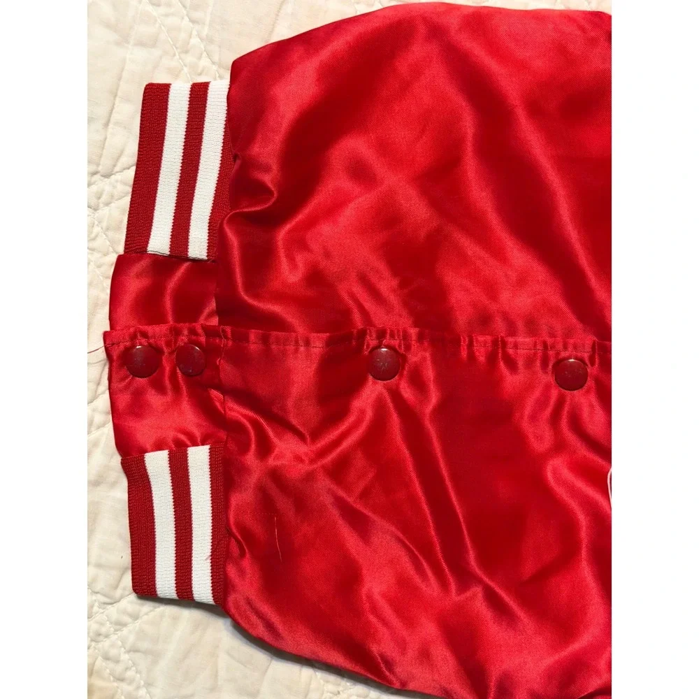 Chalk Line Cincinnati Reds Jacket Kids 3 Red Vintage 1992 Satin Bomber MLB